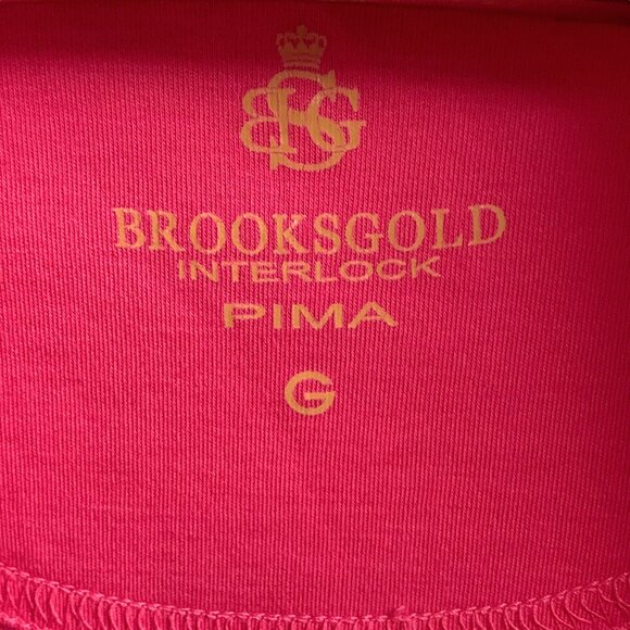 Brazilian BROOKSGOLD Amaranth Interlock Pima Classic Polo - Picture 9 of 13